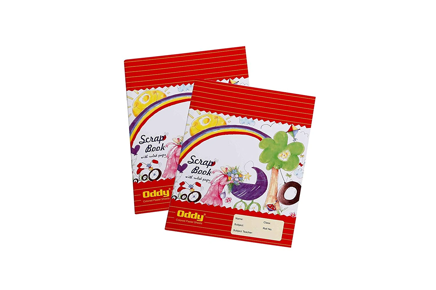 Scrap Book Rulled With Colour Pastel Sheets, 40 Page In 8 Colours, A4 Size