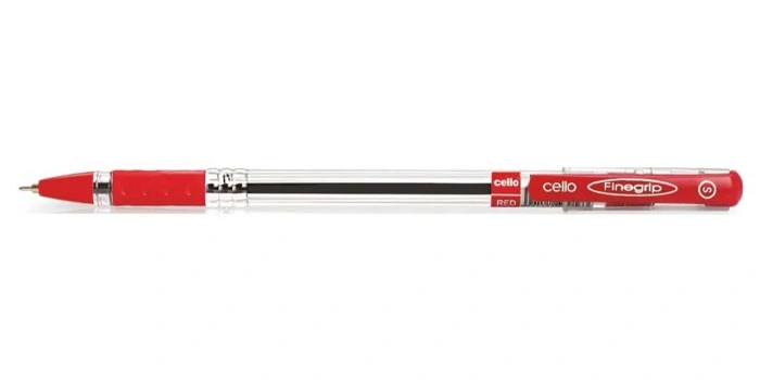 Finegrip Ball Pen Red Detail