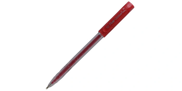 Glitter Sparkle Pen Red Detail