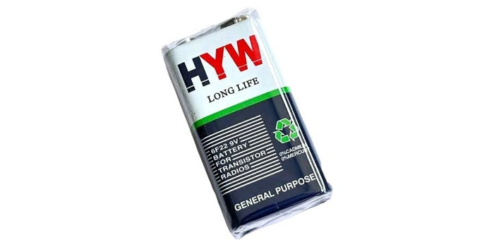 HYW 9V Battery Detail