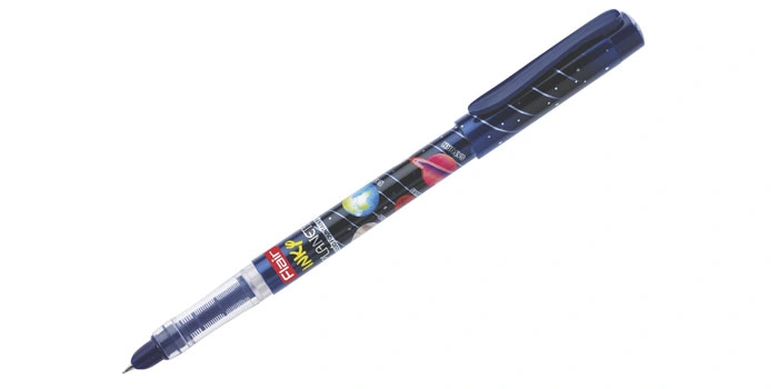 Inky Planets Liquid Ink Fountain Pen Blue Detail