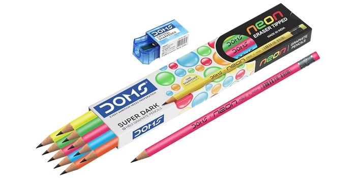 Neon Eraser Tipped Pencil Pack Detail