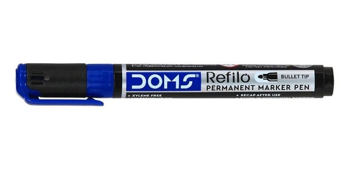 Refilo Permanent Marker Pen Blue Detail