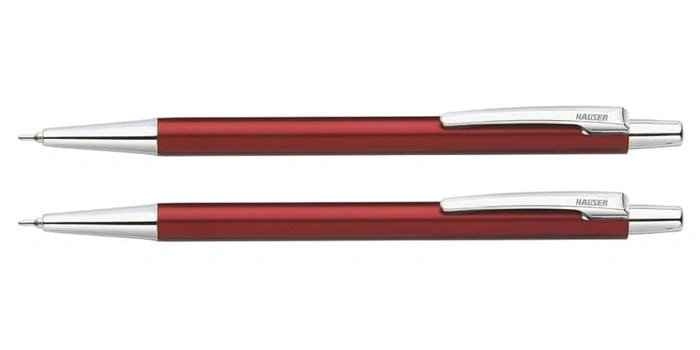 Slender Metal Ball Pen Blue Detail